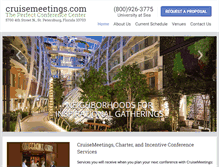 Tablet Screenshot of cruisemeetings.com